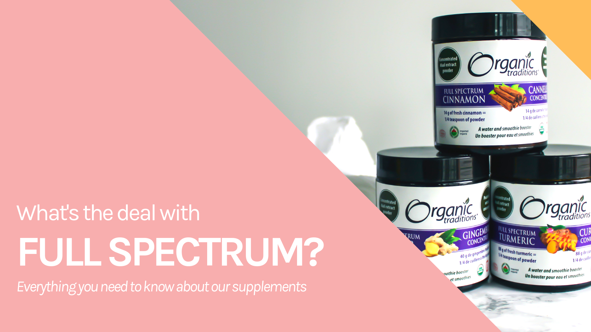 organic spectrum supplements and powders