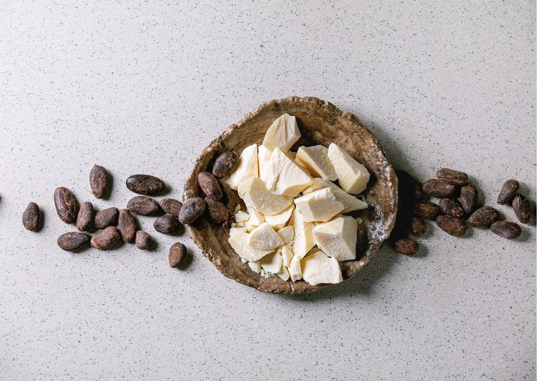 cacao butter in a bowl