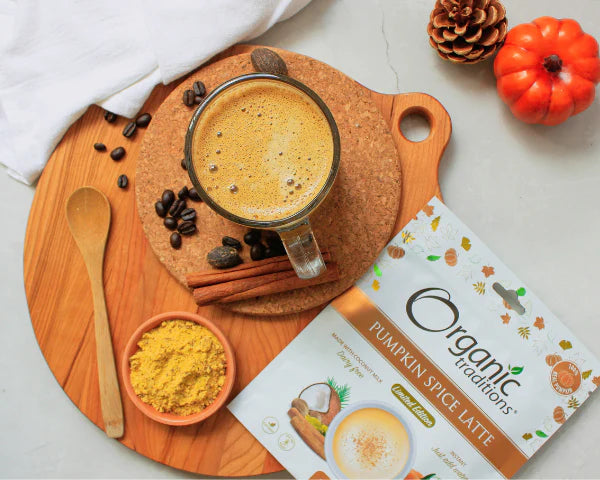 A Healthier Pumpkin Spice Latte Recipe from Organic Traditions