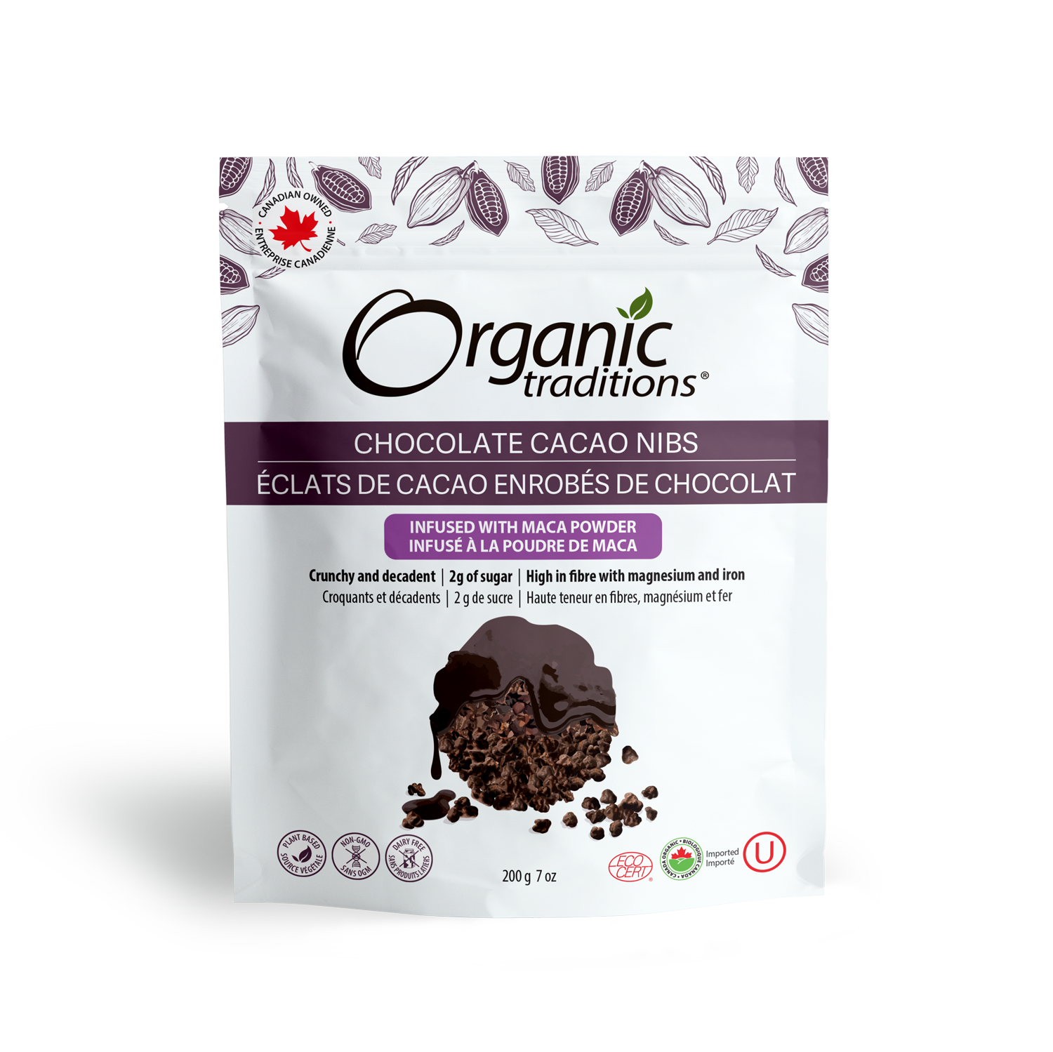 Organic Chocolate Cacao Nibs with Maca