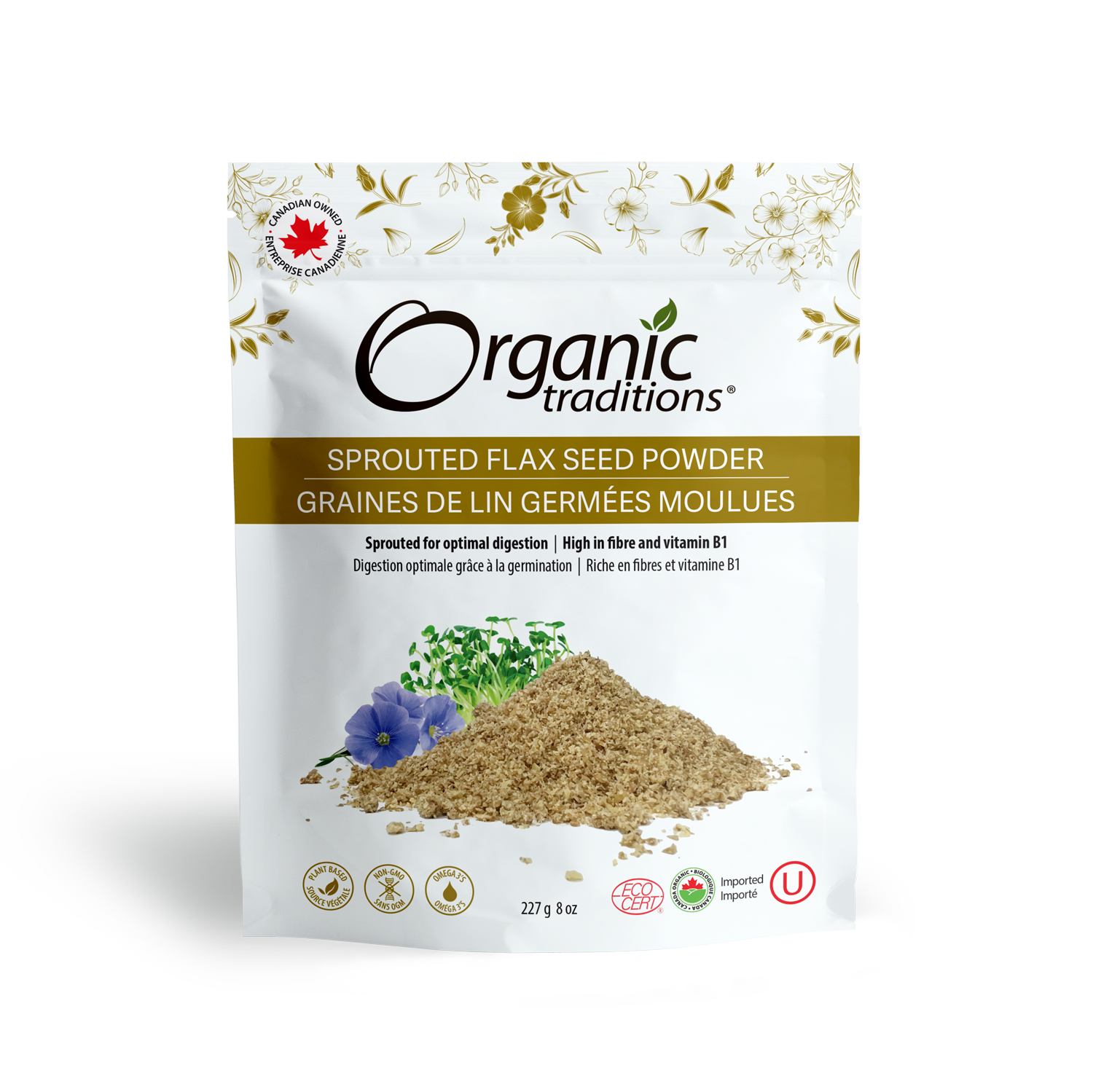Organic Sprouted Flax Powder