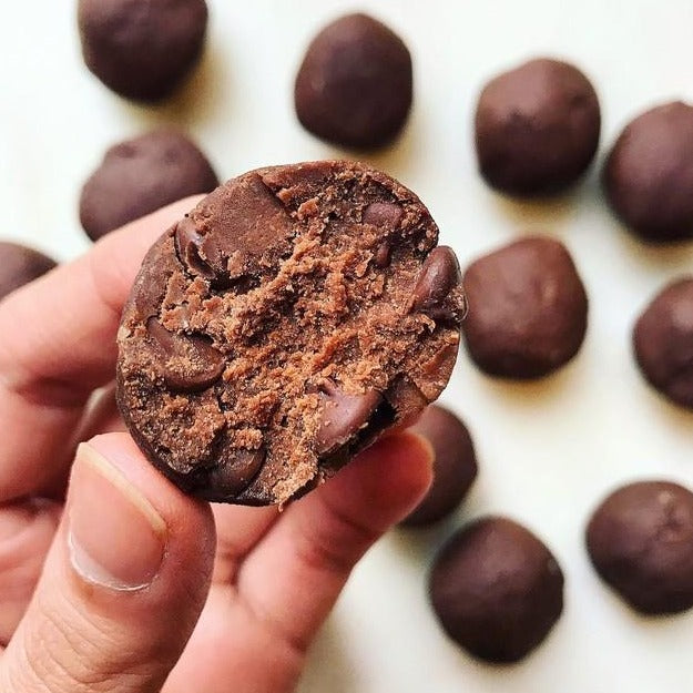 Healthy Triple Chocolate Cookie Dough Bites