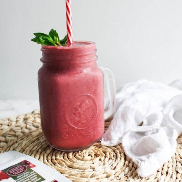 Probiotic Berry Smoothie with Basil